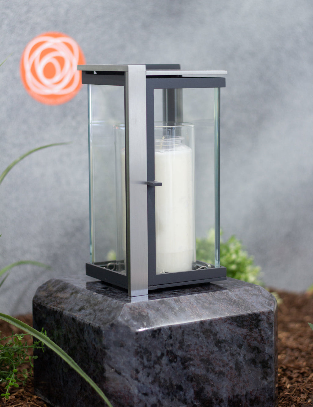 Grablaterne Edelstahl mit Aluminium dunkelgrau