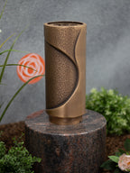 Grabvase Bronze rund