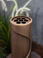 Grabvase Bronze rund