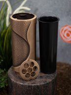 Grabvase Bronze rund