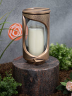 Grablampe Bronze rund