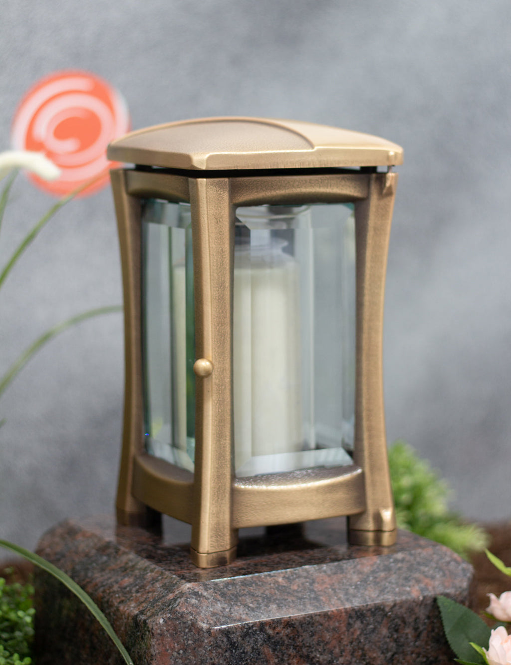 Grablampe Bronze mit glänzendem Streifen
