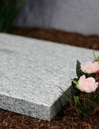 Grabplatte, Gedenktafel, Trittplatte Granit Viscount white eckig poliert