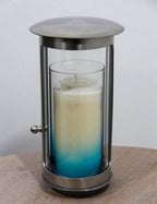 Lampenschutzglas mit blauem Farbverlauf