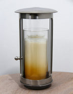 Lampenschutzglas mit gelbem Farbverlauf