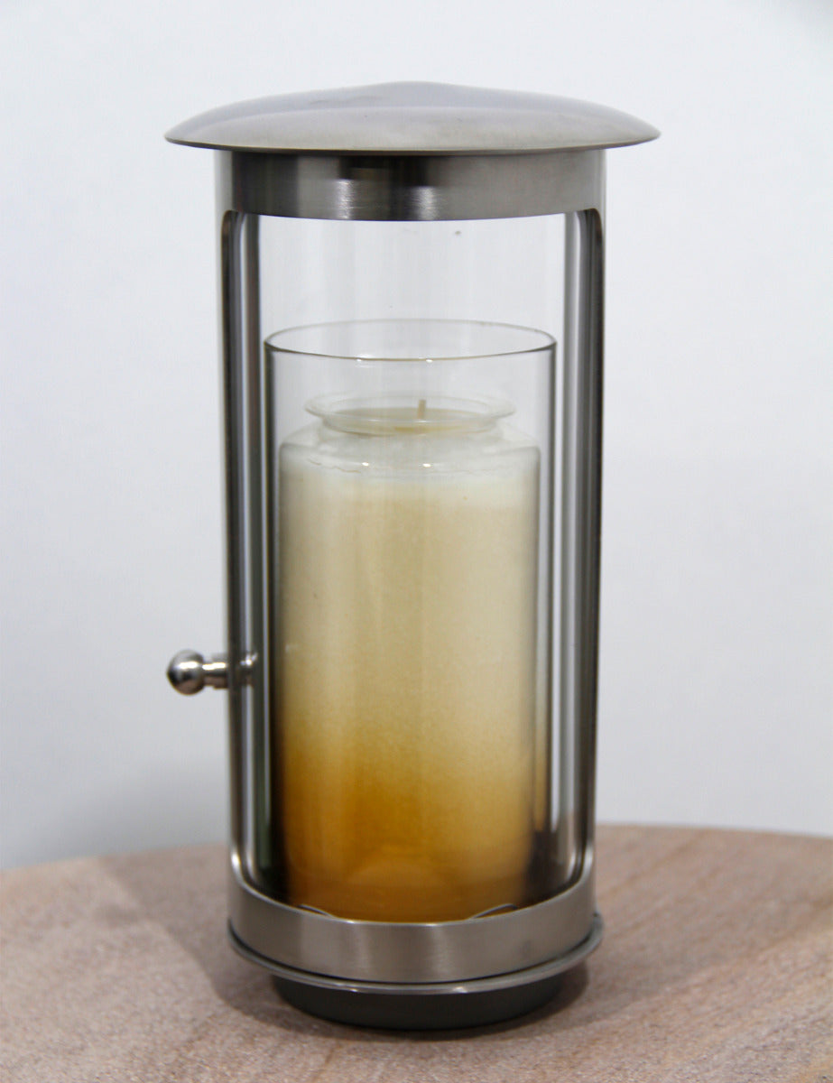 Lampenschutzglas mit gelbem Farbverlauf