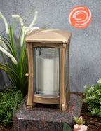 Grablampe Bronze matt mit glänzendem Element
