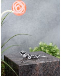Rose Bronze klein in Aluminiumoptik