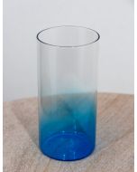 Lampenschutzglas mit blauem Farbverlauf